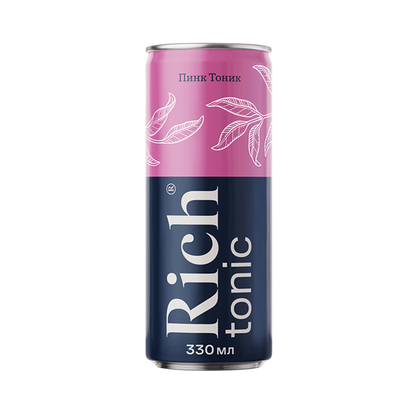 Напиток газированный Rich tonic pink 330 мл ж/б [Мултон]