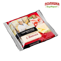 Сыр плавленый Сыробогатов 45% с беконом 130 г слайс