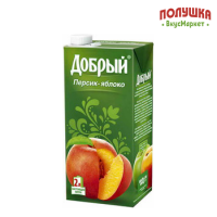 Нектар Добрый персик-яблоко 2 л тп (Мултон)