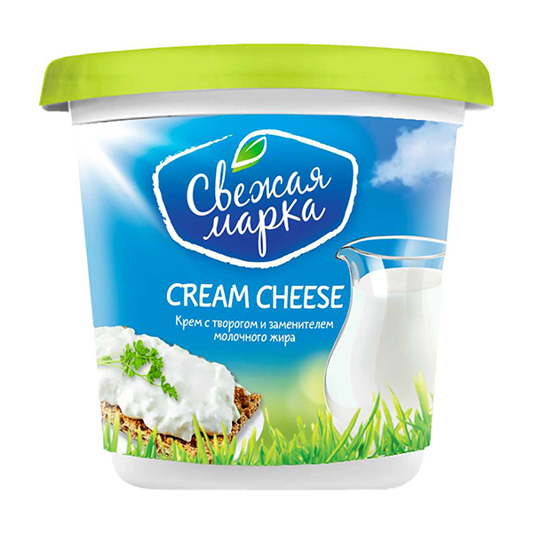 Крем с творогом Cream Cheese Свежая марка 65% 140 г стакан