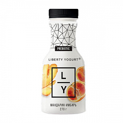 Йогурт Liberty с мандарином и имбирём 1.5% 270 г (Эфко)