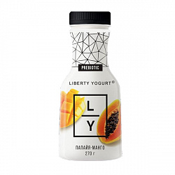 Йогурт Liberty с папайей и манго 1.5% 270 г (Эфко)