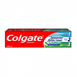 Зубная паста Colgate тройное действие натуральная мята 100мл (Колгейт)