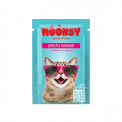 Корм для кошек Moonsy крольчинни с кроликом и цукини 80гр пауч (Форсаж)