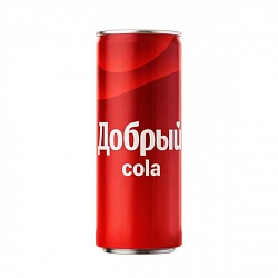 Напиток газированный Добрый Cola 330 мл ж/б (Мултон)