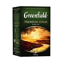 Чай листовой черный Greenfield Premium Assam 100гр [Орими]