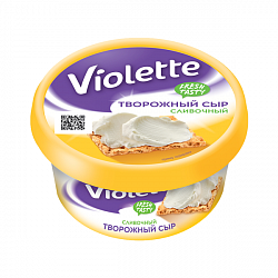 Сыр творожный Карат Виолетта 60% сливочный 140 г стакан
