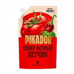 Кетчуп томатный Heinz Pikador супер острый 300г д/п (Хайнц)