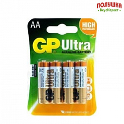 Батарейки Gp Ultra 15Au-Cr4 AA 4шт