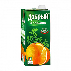 Нектар Добрый апельсиновый 2 л тп (Мултон)