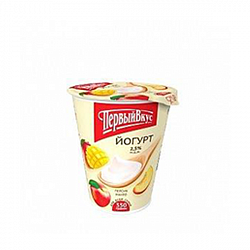Йогурт Первый вкус персик-манго 2.5% 350 г стакан