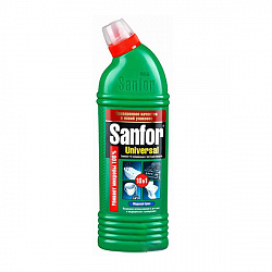 Чистящий гель Sanfor 10в1 универсальный с хлором 750мл (Ступино)