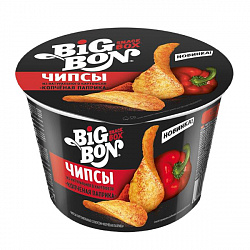 Чипсы Big Bon super box со вкусом копченая паприка 70гр (Роллтон)